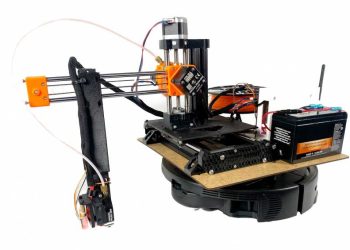 研究人员展示移动3D打印机