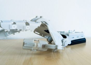 Fraunhofer IWU的3D打印外骨骼适应各个手动形状和强度曲线